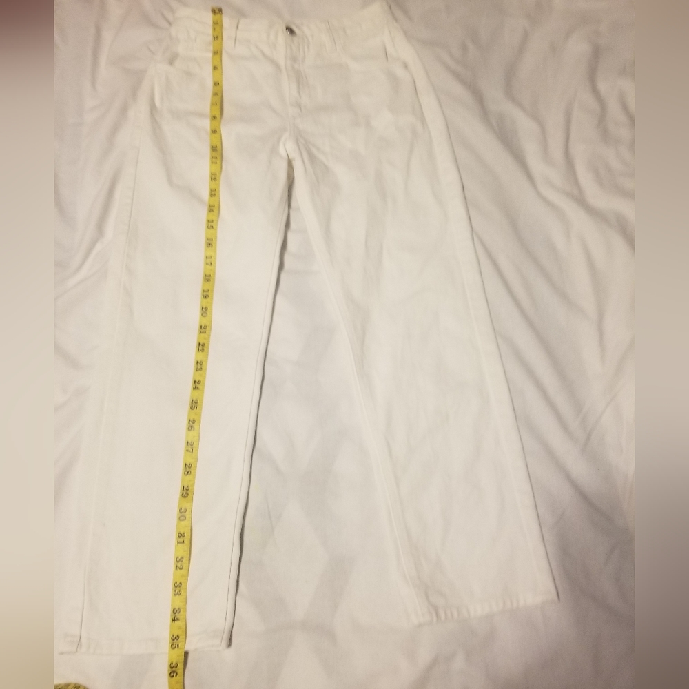 Closed Made in Italy White Skinny Pusher Jeans Women's Size 26 Color White - Picture 4 of 12